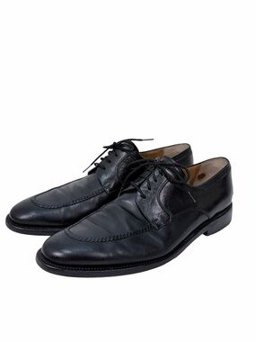 Bruno Magli Black Leather Oxford Dress Shoes Mens 11.5 Made in Italy Lace Up